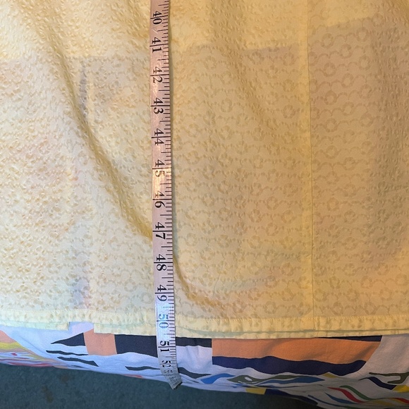 Uniqlo X Hana Hajima dress, gathered sleeves, cotton, yellow, size L, NWT - Picture 12 of 14